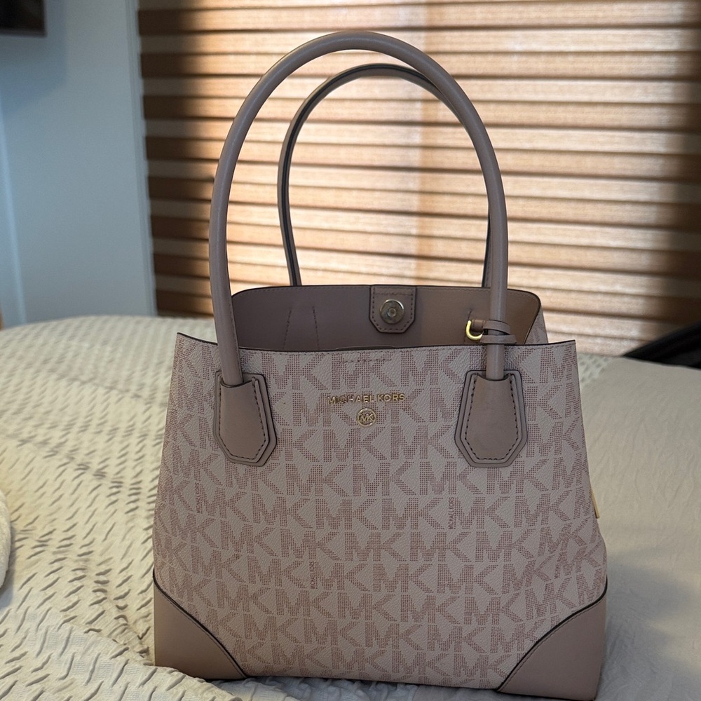 Michael Kors Beige and Brown Tote